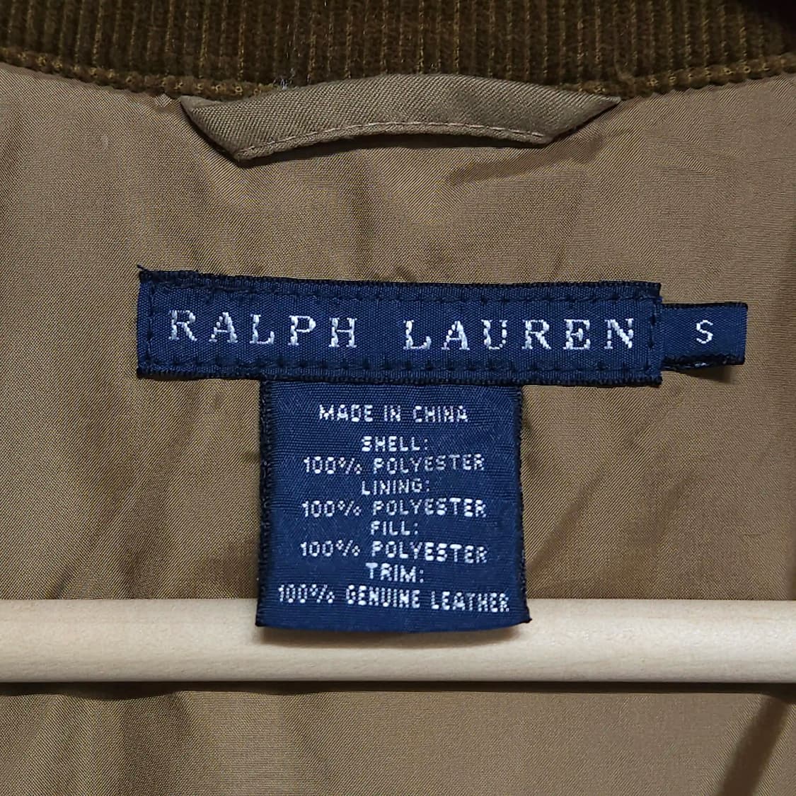 여성55)POLO 폴로 랄프로렌 퀼팅 자켓 송아지가죽 상품이미지8