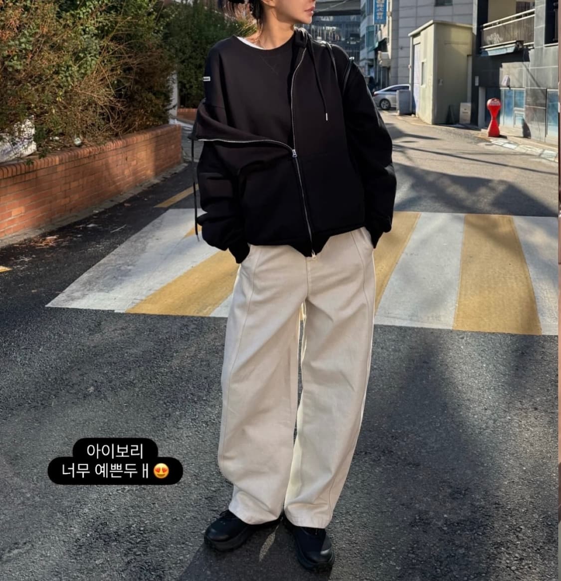 [새 상품] 돈비레잇 커브 코튼 팬츠 블랙s 상품이미지1