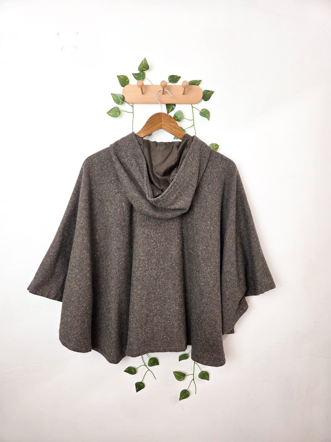 색실 콕콕 케이프 코트 상품이미지6