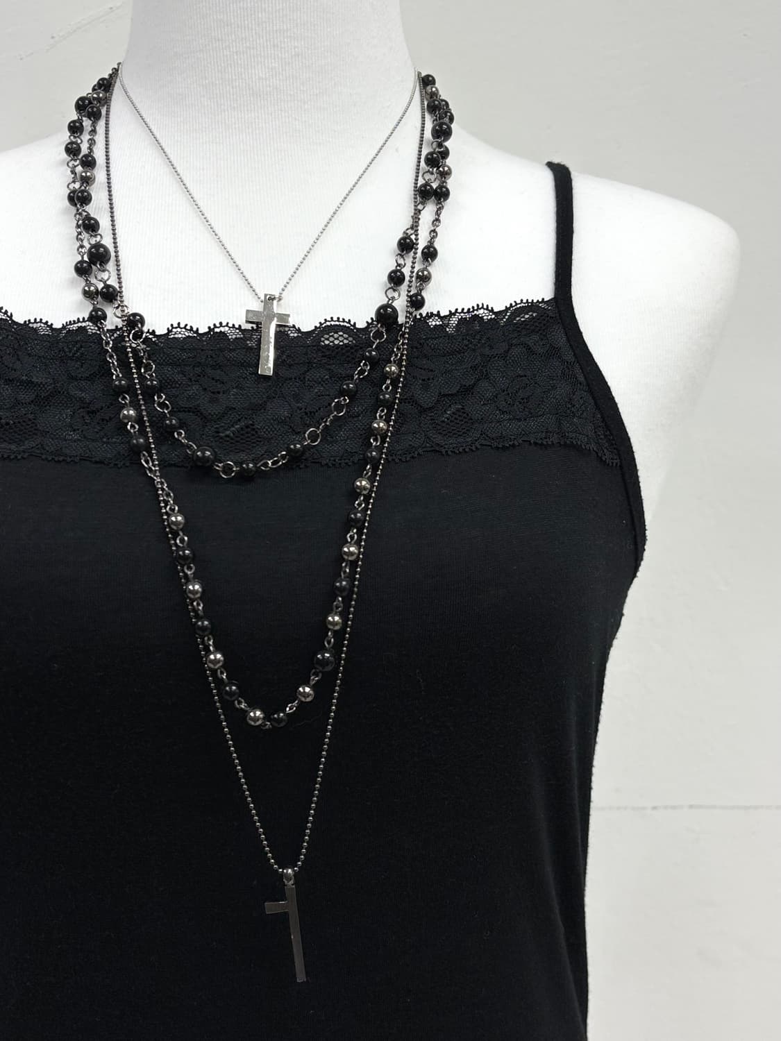 빈티지 고딕 락시크 목걸이 세트 상품이미지1