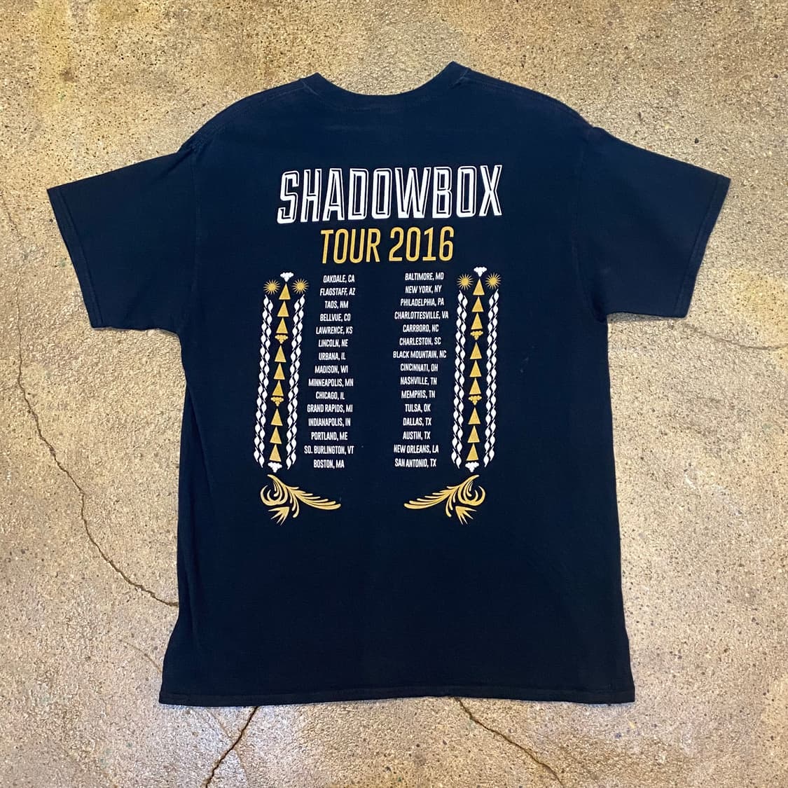 미국 빈티지 길단 비츠앤티크 2016투어 락티셔츠 반팔티 상품이미지5