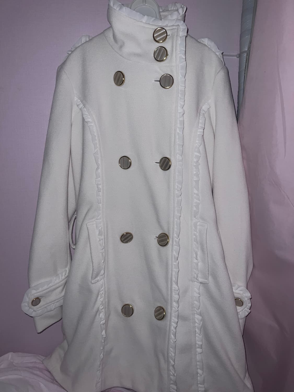 트랄라라 tralala 아이보리 프릴 레이스코트 히메갸루 상품이미지3