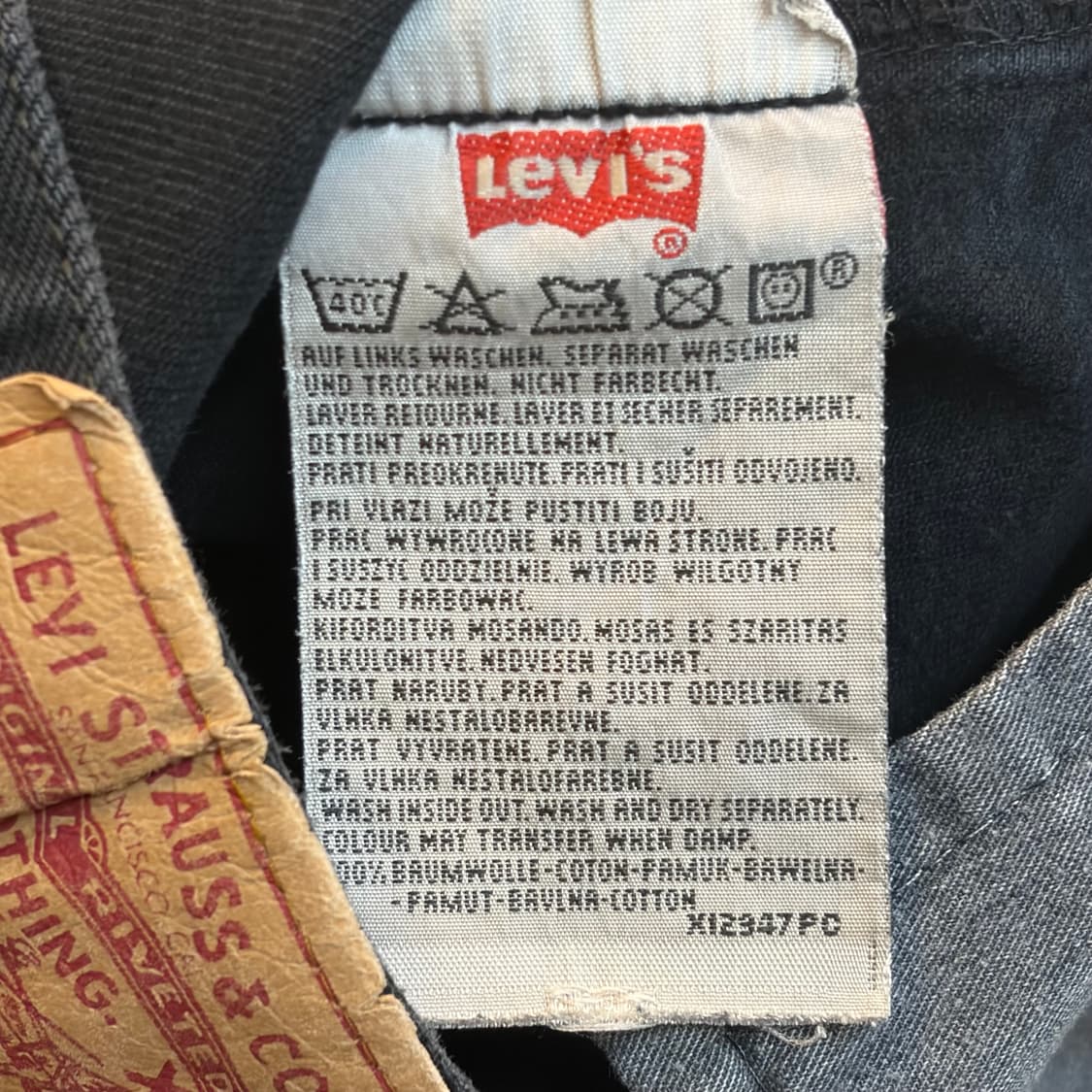 00s 미국 빈티지 리바이스 501 블랙진 청바지 상품이미지3