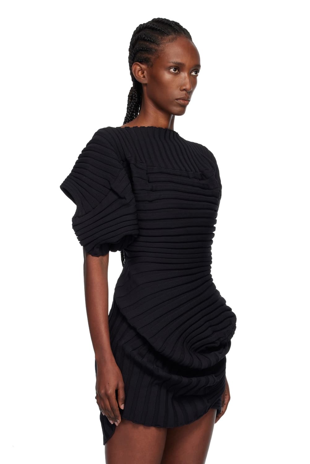 ISSEY MIYAKE 블랙 니트 애즈 잇 이즈 탑 상품이미지2