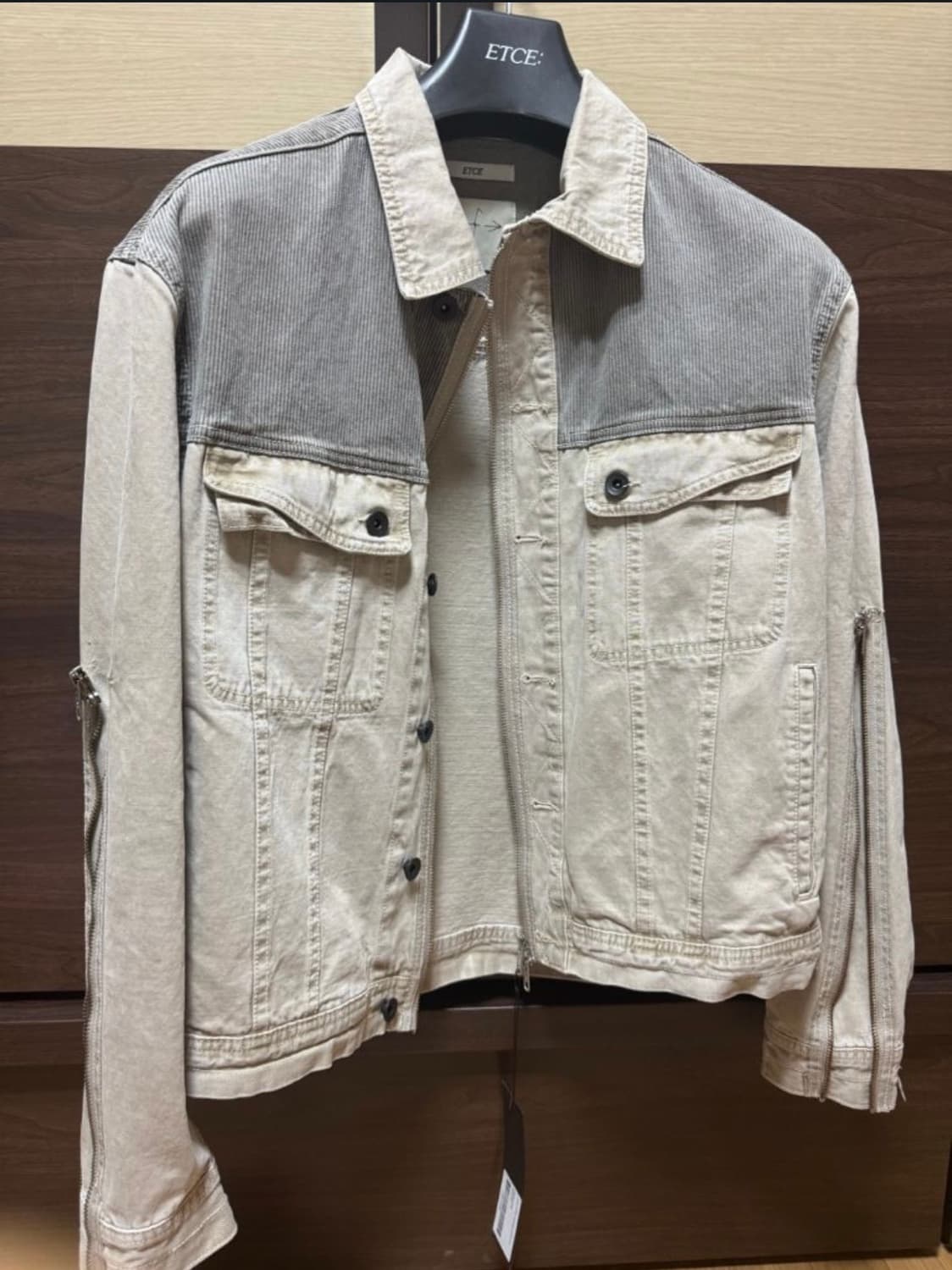 etce DYED ZIPPER TRUCKER JACKE 상품이미지1