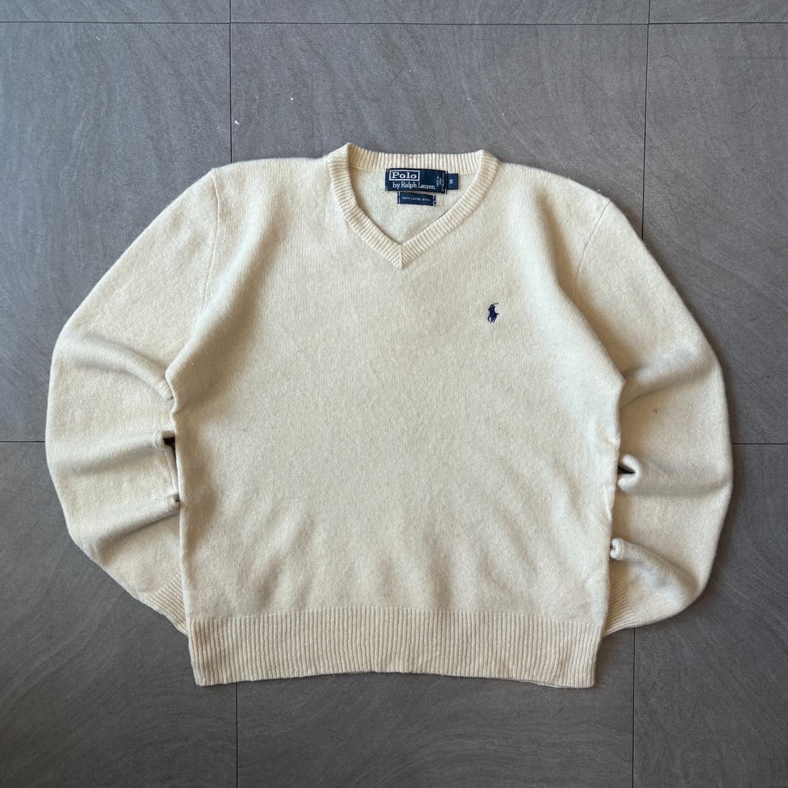 폴로 정품 램스울 아이보리 니트 상품이미지1