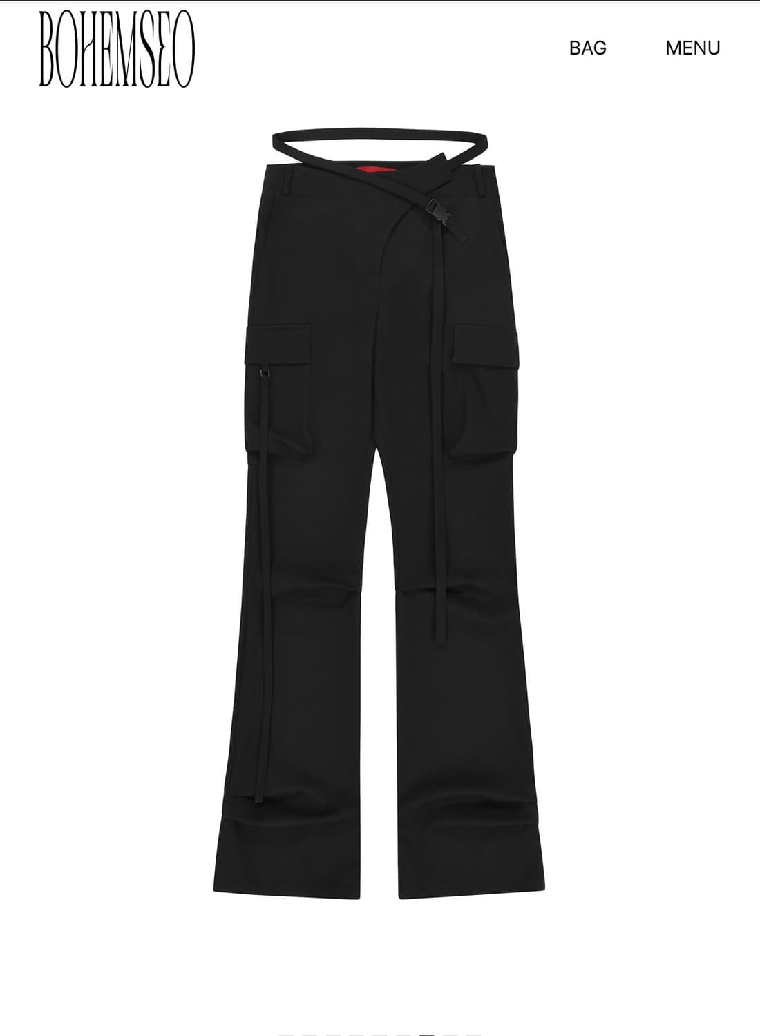 보헤미안서울 HEMLINE TUCK CARGO PANTS 상품이미지3