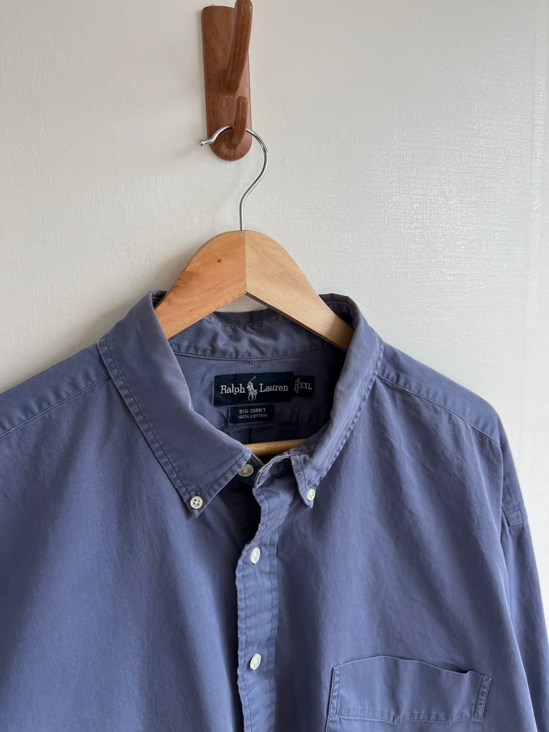 폴로 랄프로렌 솔리드 빅셔츠 XXL 상품이미지5