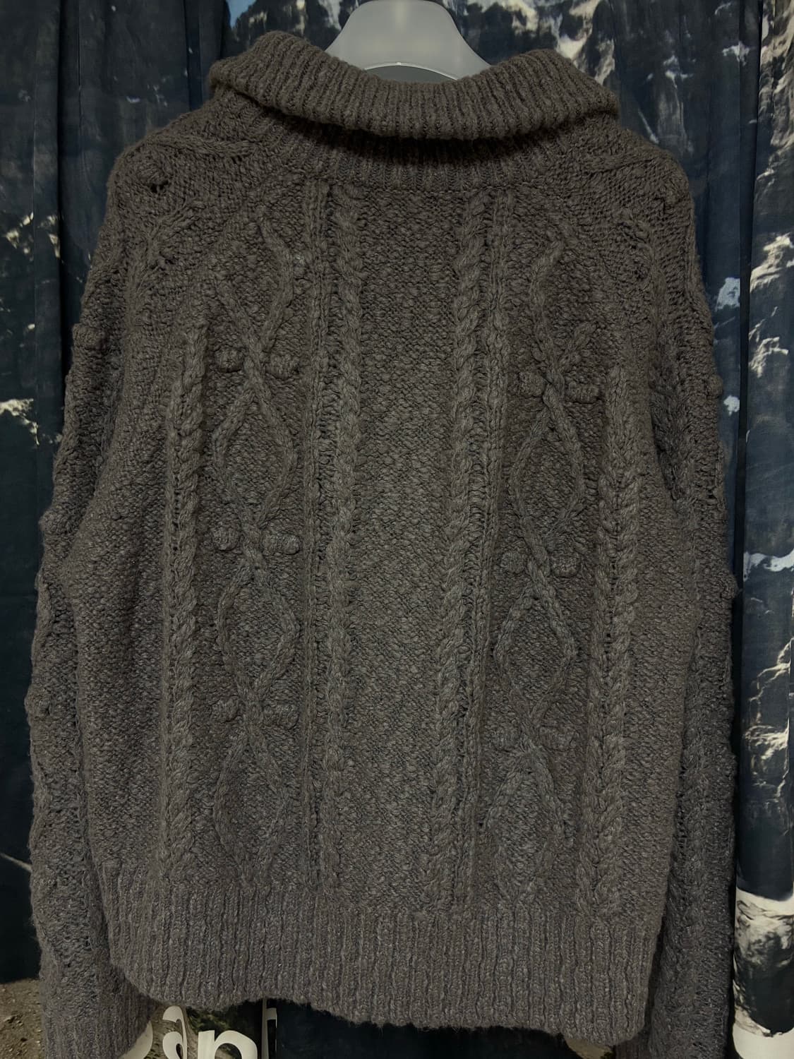 허그유어스킨 팝콘 니트 집업 상품이미지2