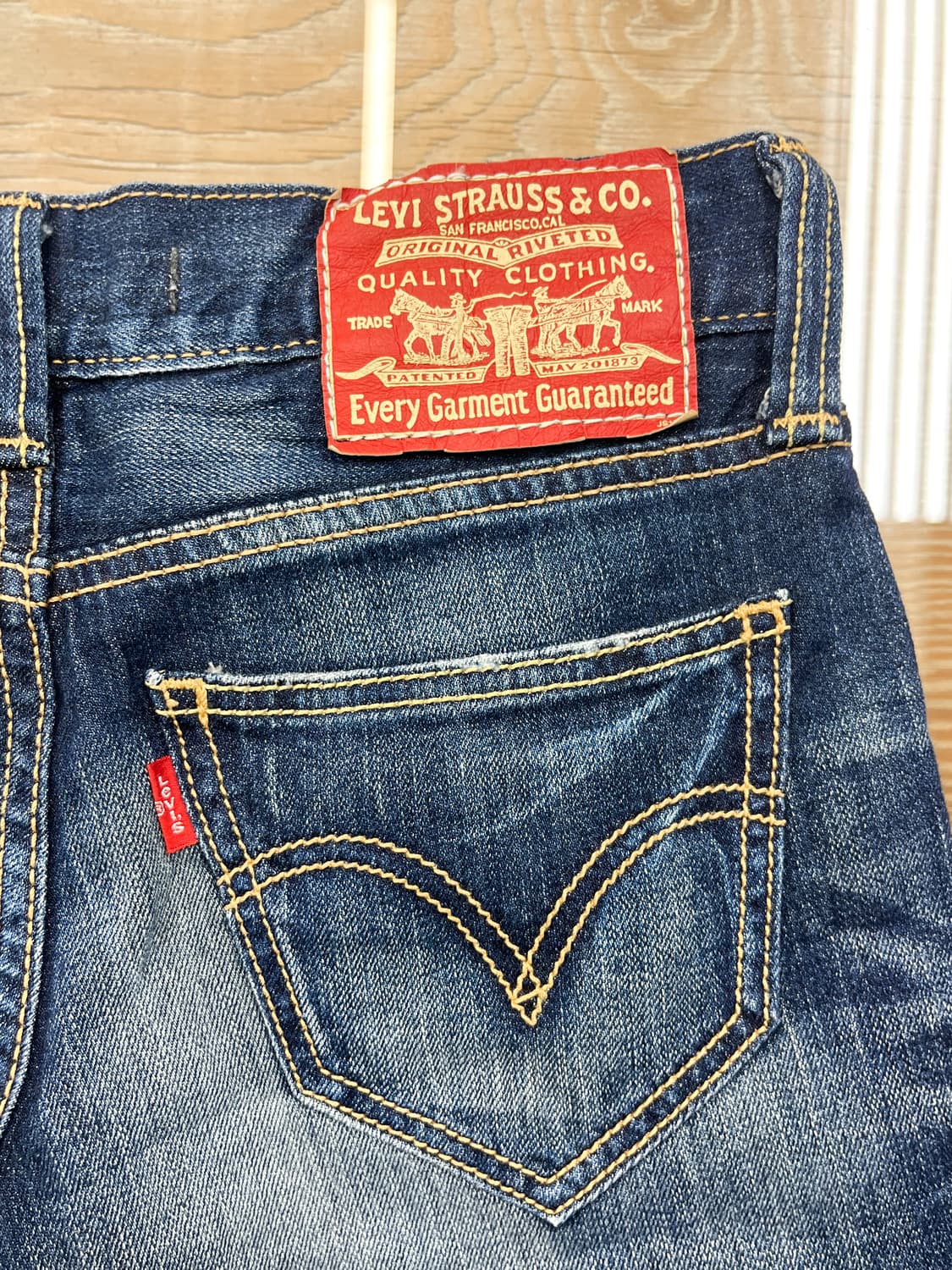 리바이스 워싱 부츠컷 데님 진스 상품이미지6