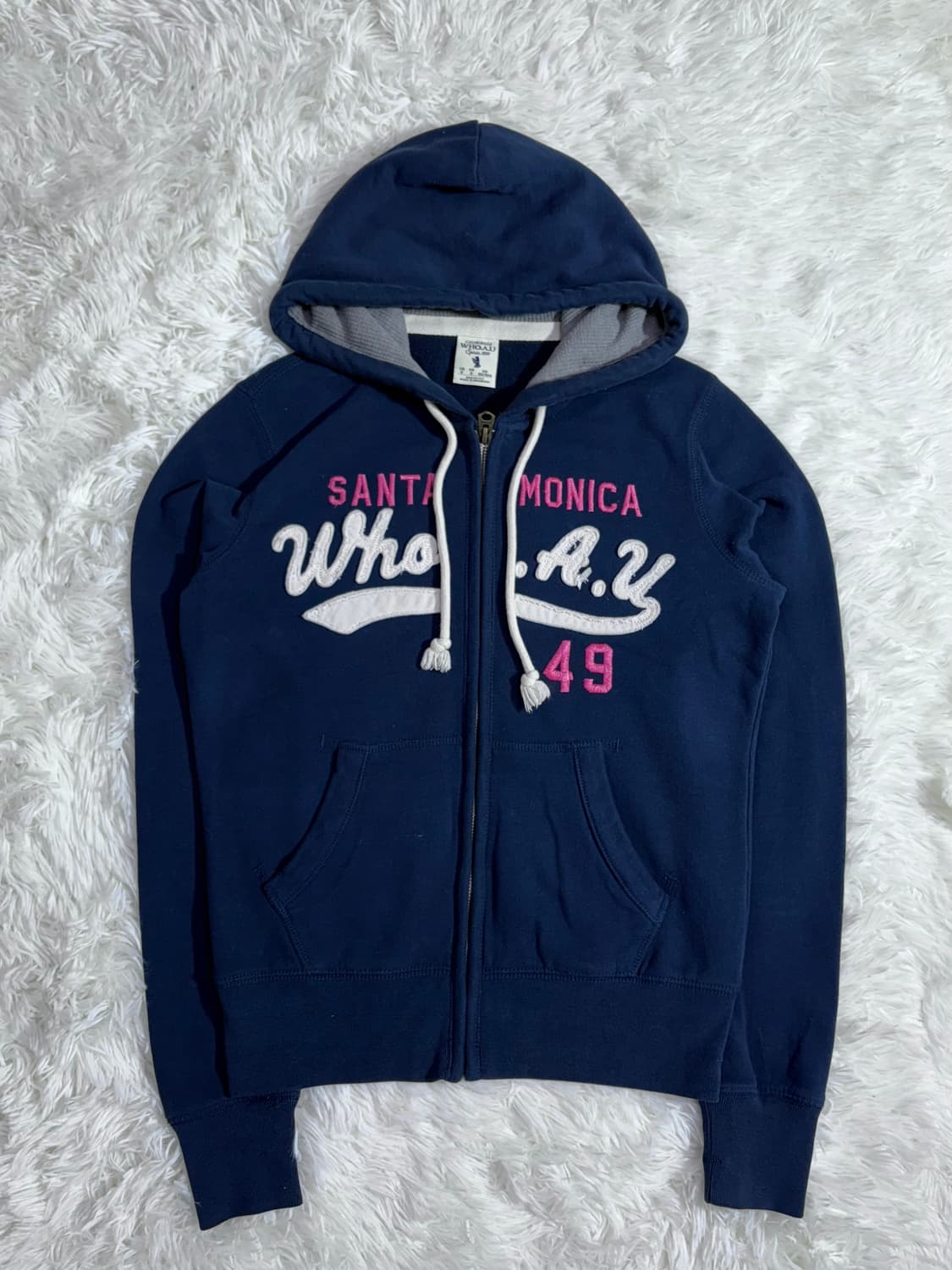 후아유 산타모니카 네이비 후드집업  상품이미지3