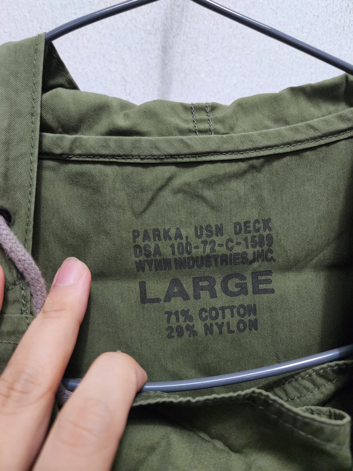 1970s ww2 미군 WYNN U.S.N 밀리터리 덱 파카 상품이미지6