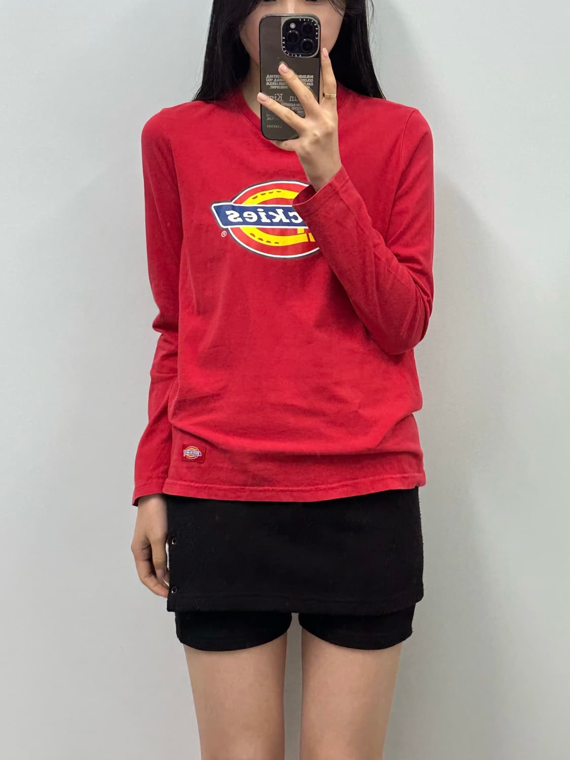 디키즈 빅로고 레드 롱슬리브  상품이미지1
