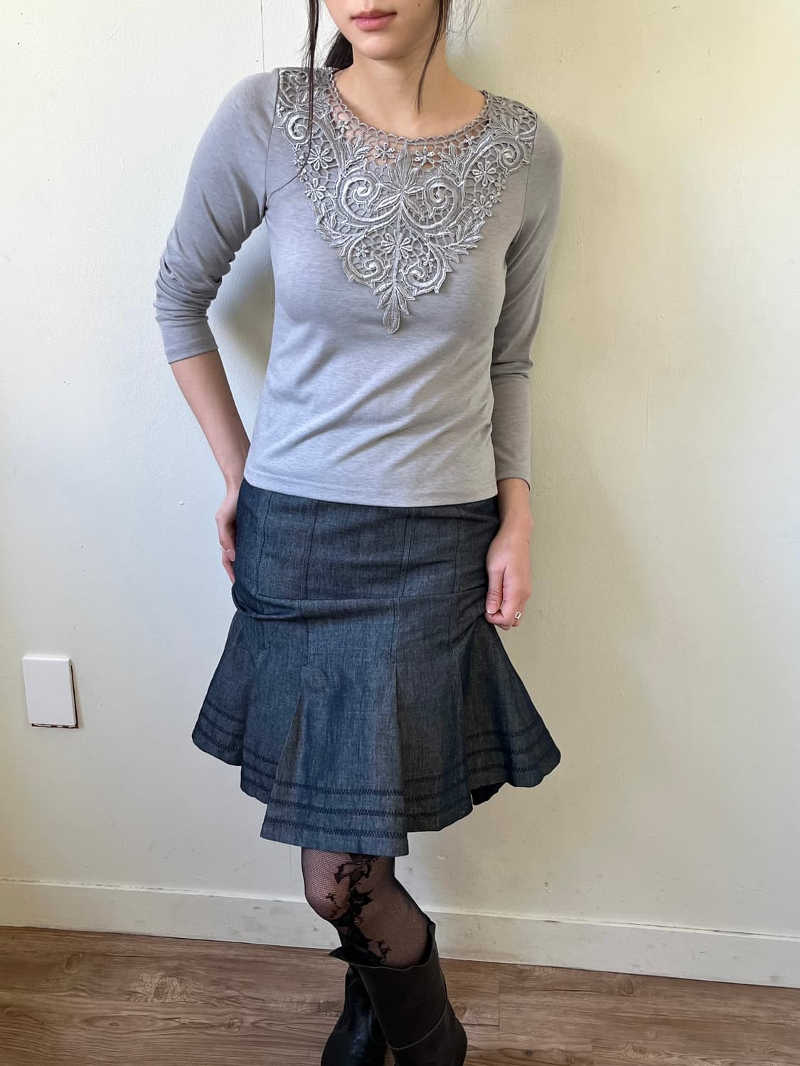 RELEASE 라이트 그레이 탑 상품이미지6