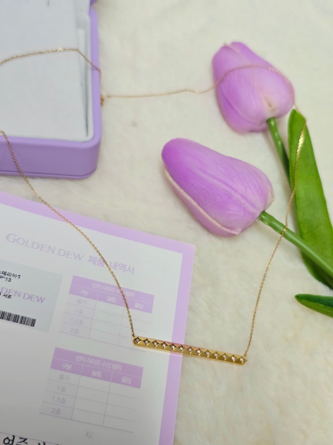 골든듀 아스테리아1 다이아목걸이 상품이미지4