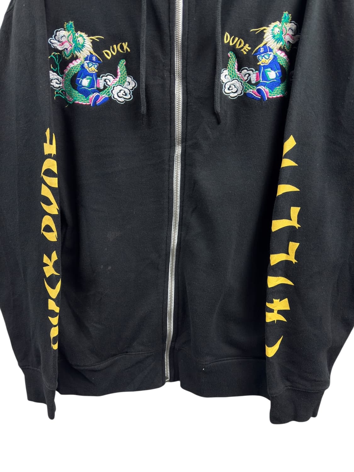 JPN 자수 블랙 후드집업1554 상품이미지4