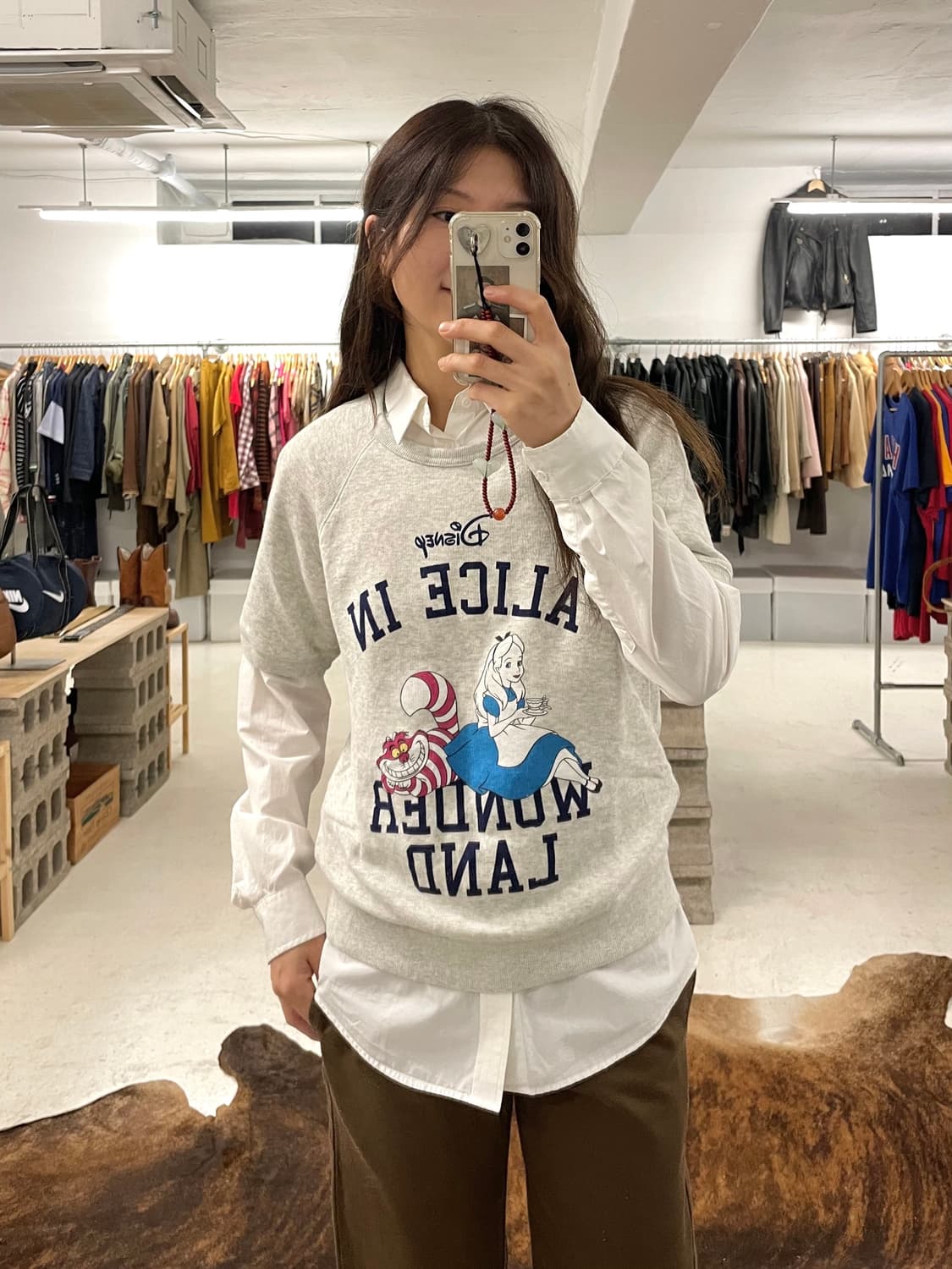 UNIQLO x DISNEY alice 1/2 sweat shirts  상품이미지1