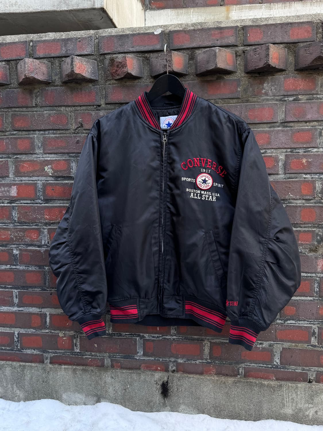90s 컨버스 올스타 나일론 바시티 자켓  상품이미지2