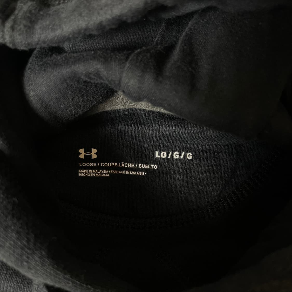 언더아머 블랙 프로젝트 락 프린팅 후드 L 상품이미지4