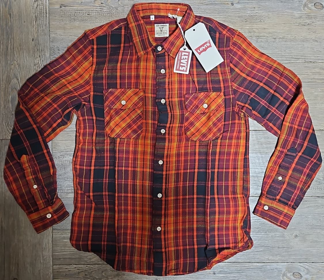 리바이스 LVC 1950's 숏혼 플란넬 셔츠 멀티 S 상품이미지1