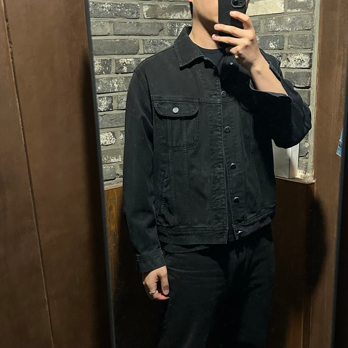 L) Lee 리 데님 청 자켓 블랙 상품이미지8