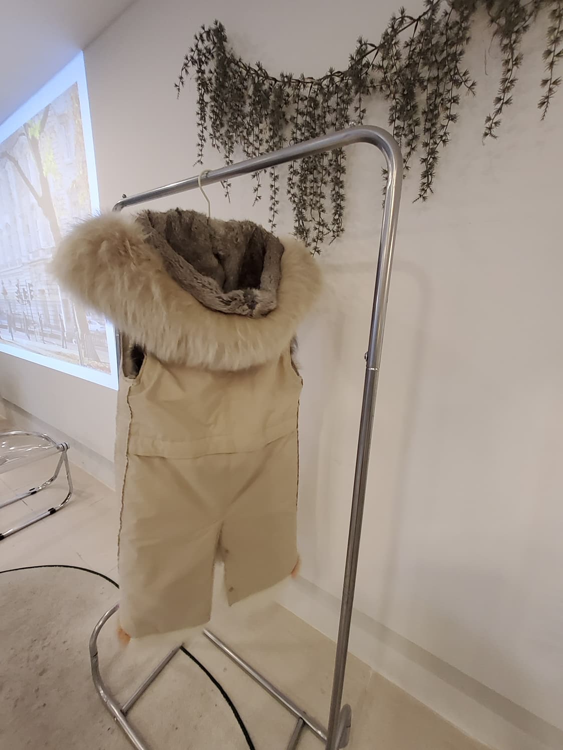 양면 퍼 롱조끼 상품이미지5