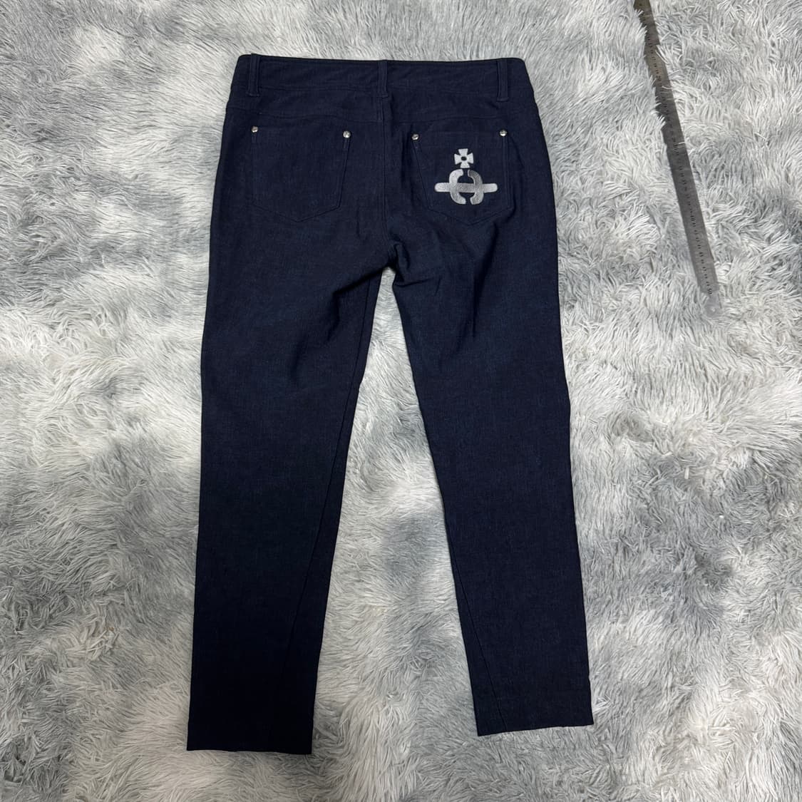 비비안웨스트우드 블랙라벨 여성슬랙스 40사이즈  총장 83 허리단면 38 상품이미지3