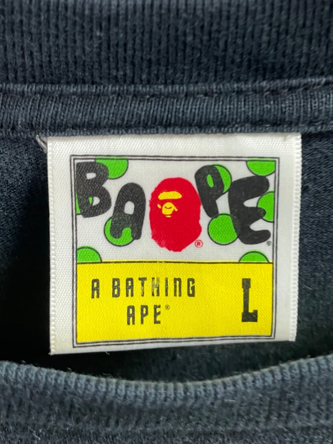 베이프 카모 사루 라운드 반팔티  (on.693)   상품이미지5