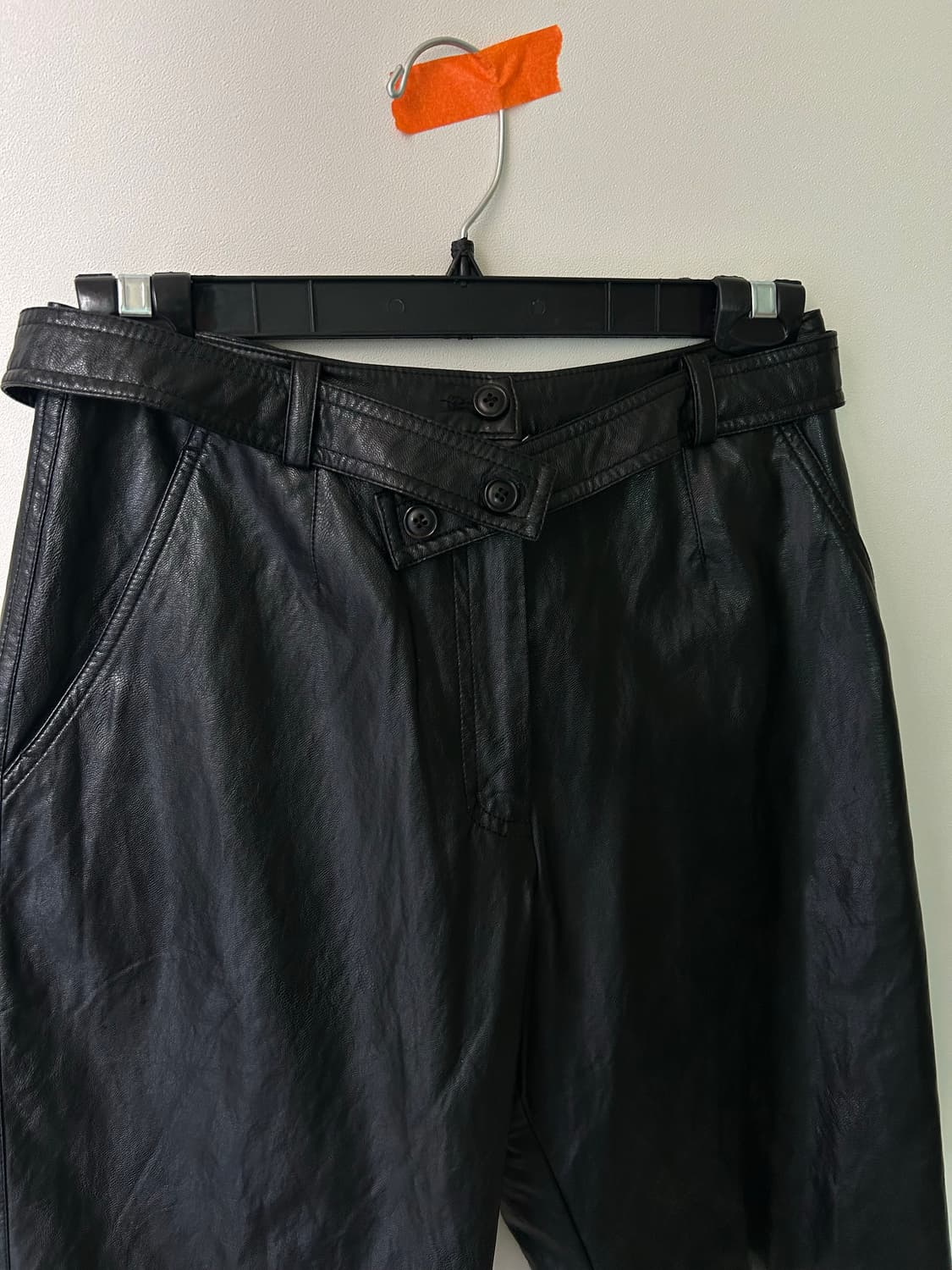 Unknown blue 언노운블루 레더 팬츠 상품이미지2