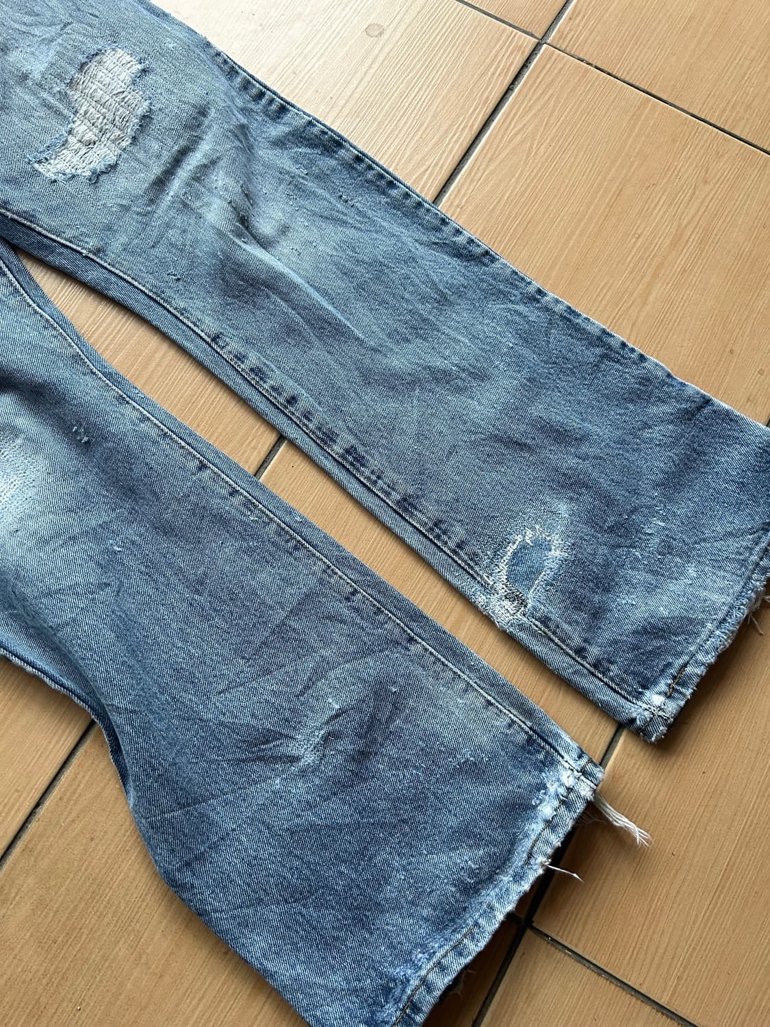 Vintage levi’s 517 repair jean 상품이미지3