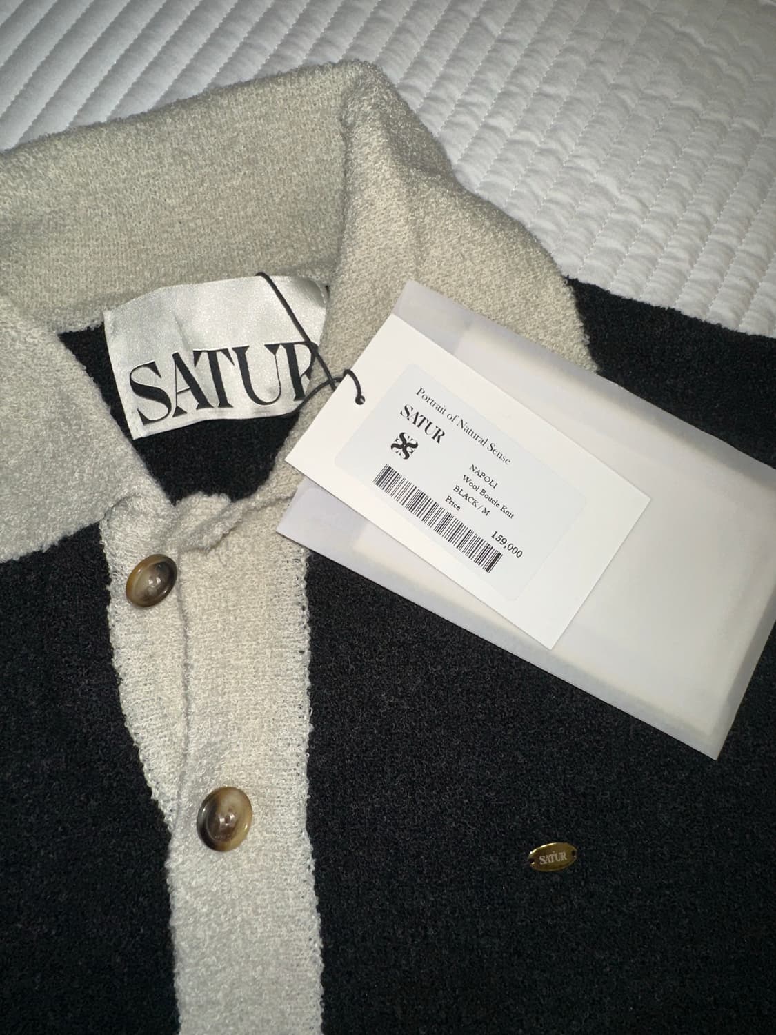 ❗️새상품❗️세터 울 부클 니트 satur 상품이미지1