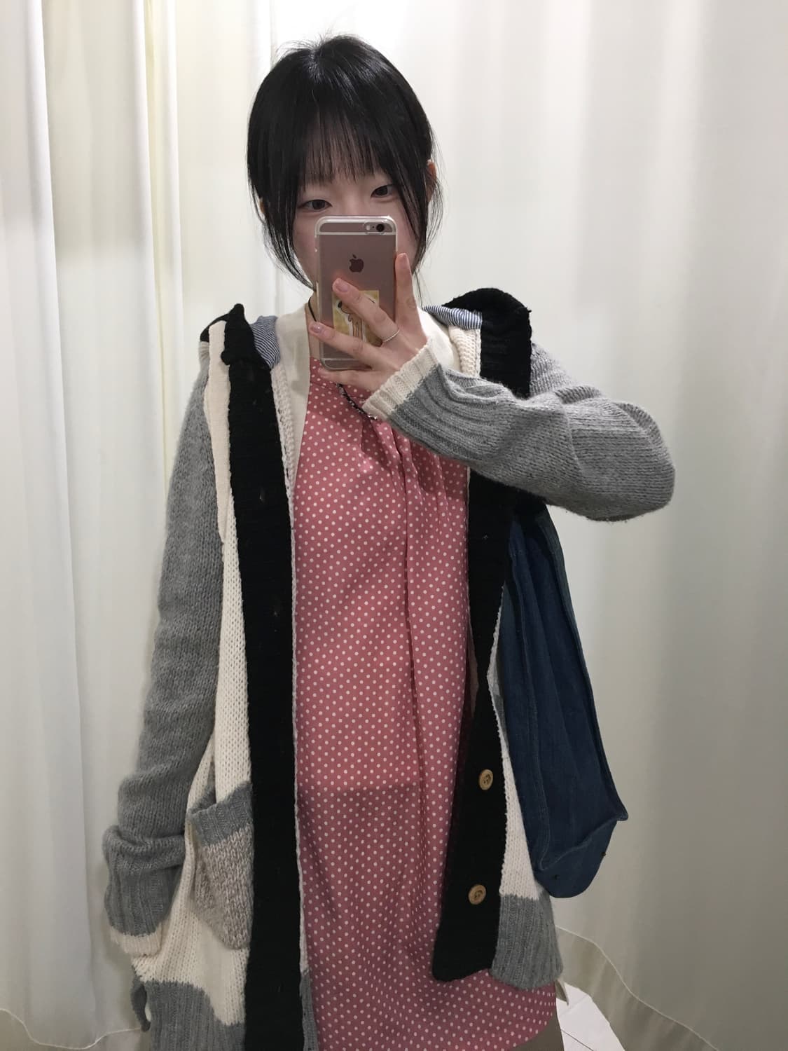 dot layered cardigan 상품이미지5