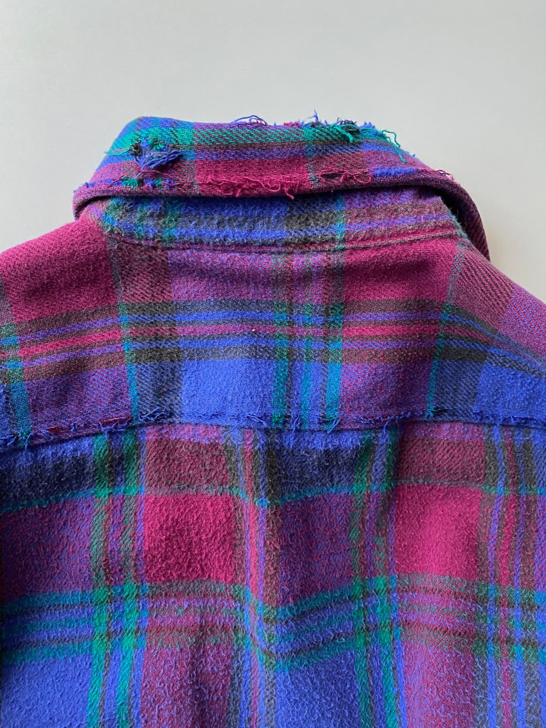 90s 빈티지 파이브 브라더 디스트로이드 플란넬 셔츠 상품이미지7