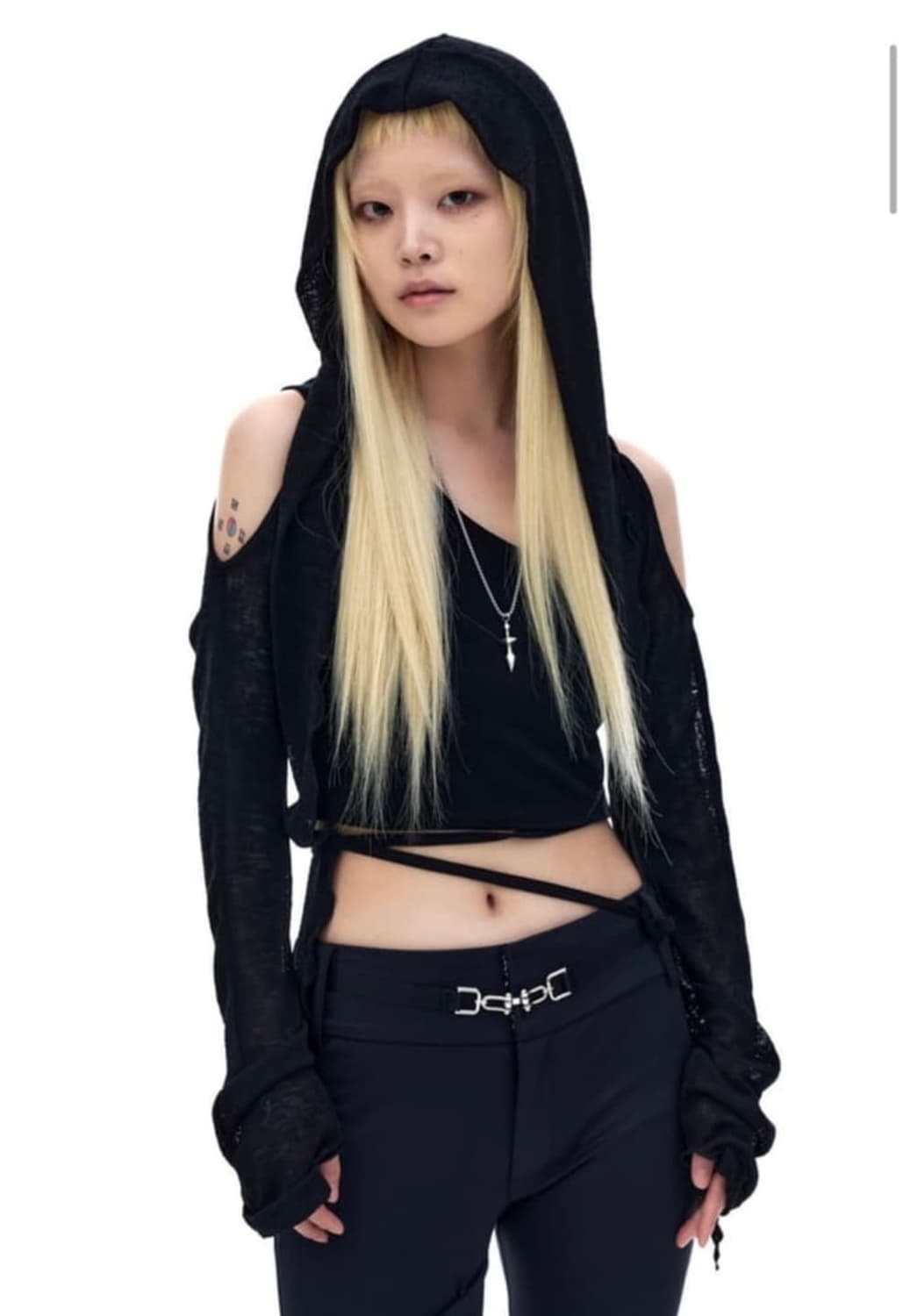 K.od Knit Bolero Hood Cardigan 상품이미지1