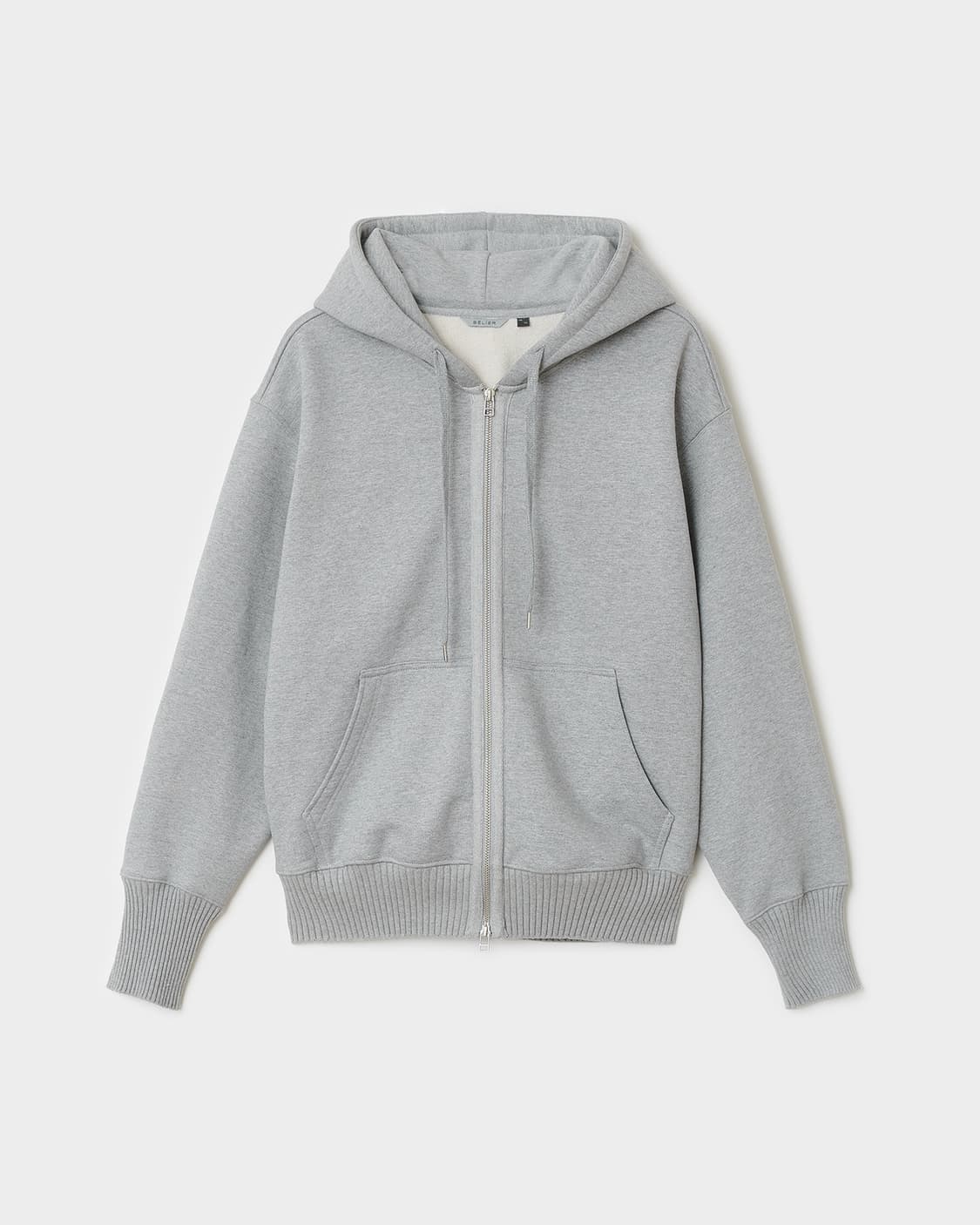 벨리에 유틸리티 후디집업 - 멜란지 그레이 상품이미지1