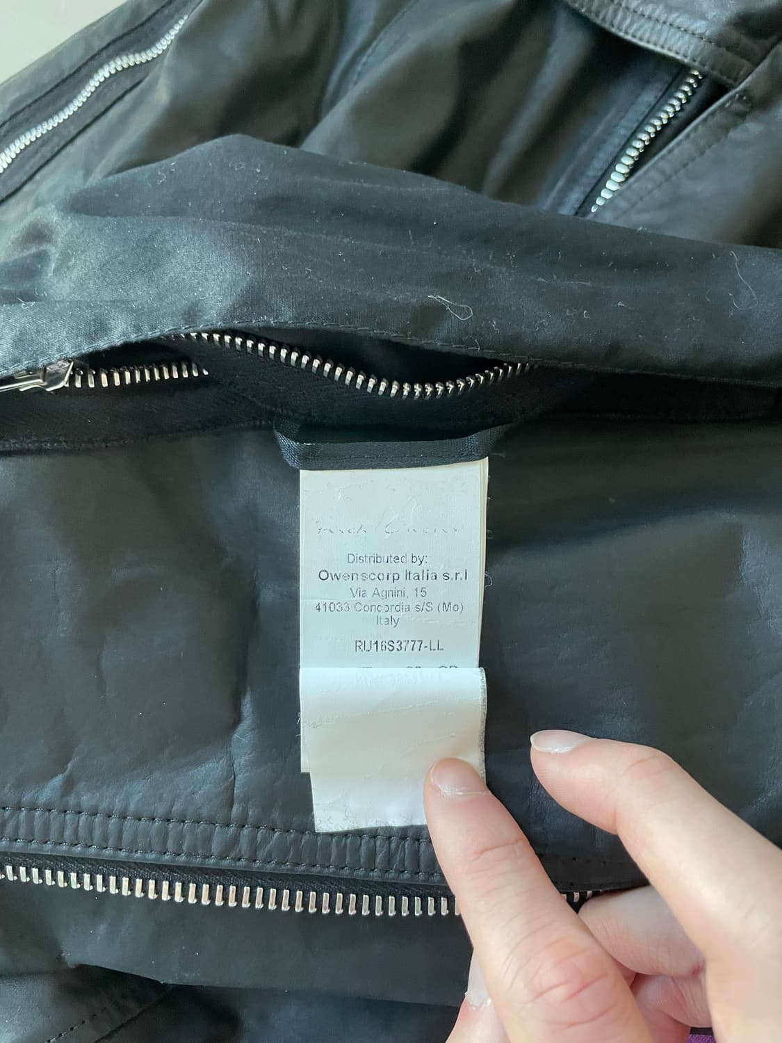 릭오웬스 16ss 스투지 레더 바이커 자켓 상품이미지10