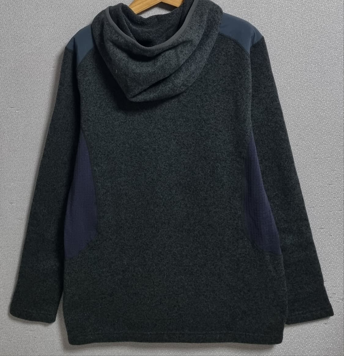 L (77) 살로몬 카키 반집업 후드티 상품이미지2