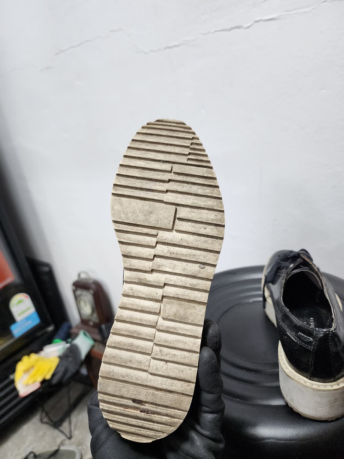 찰스앤키스 에나멜 굽높은 단화 상품이미지5