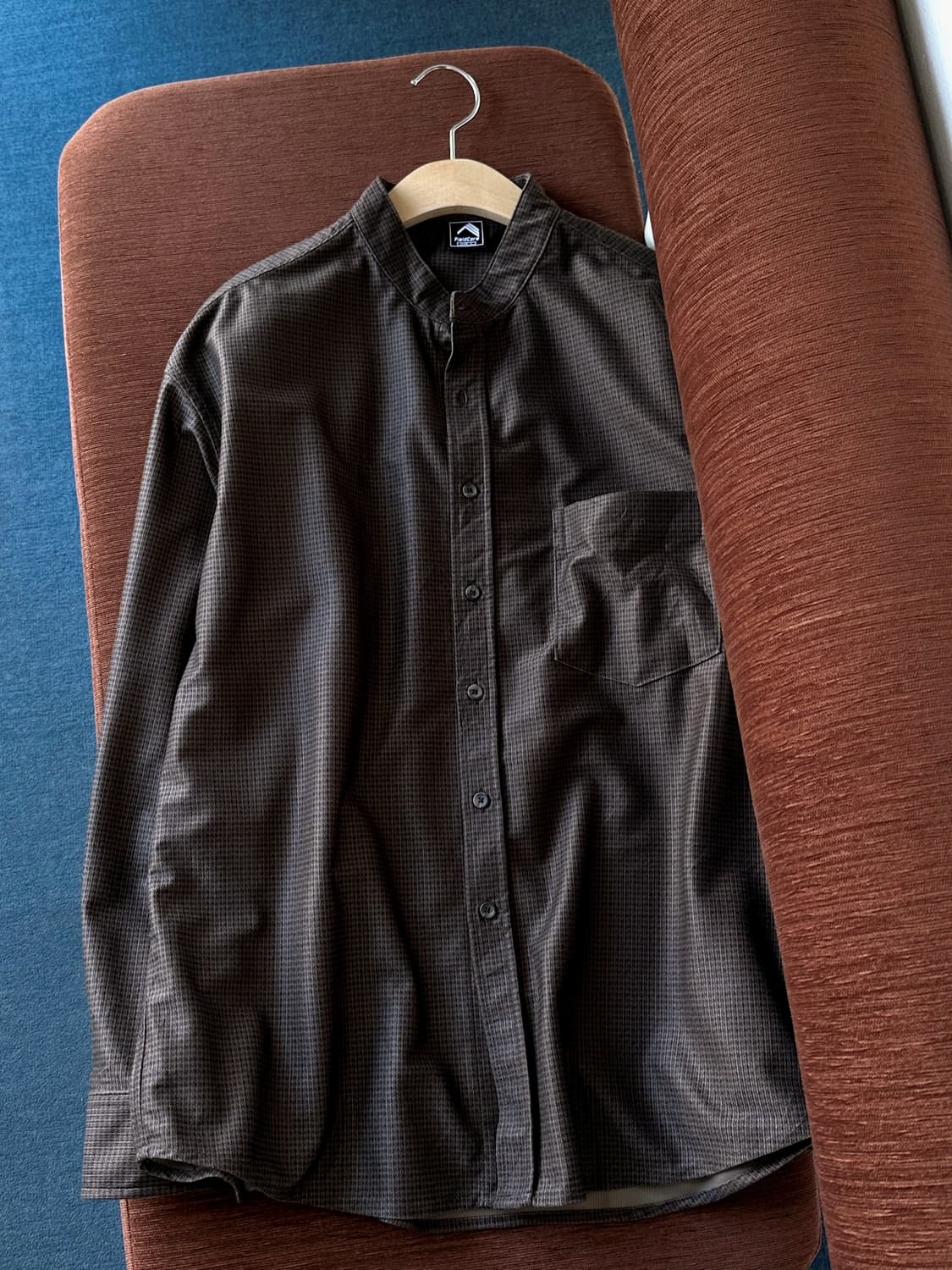 Design pattern stand collar shirt 상품이미지5