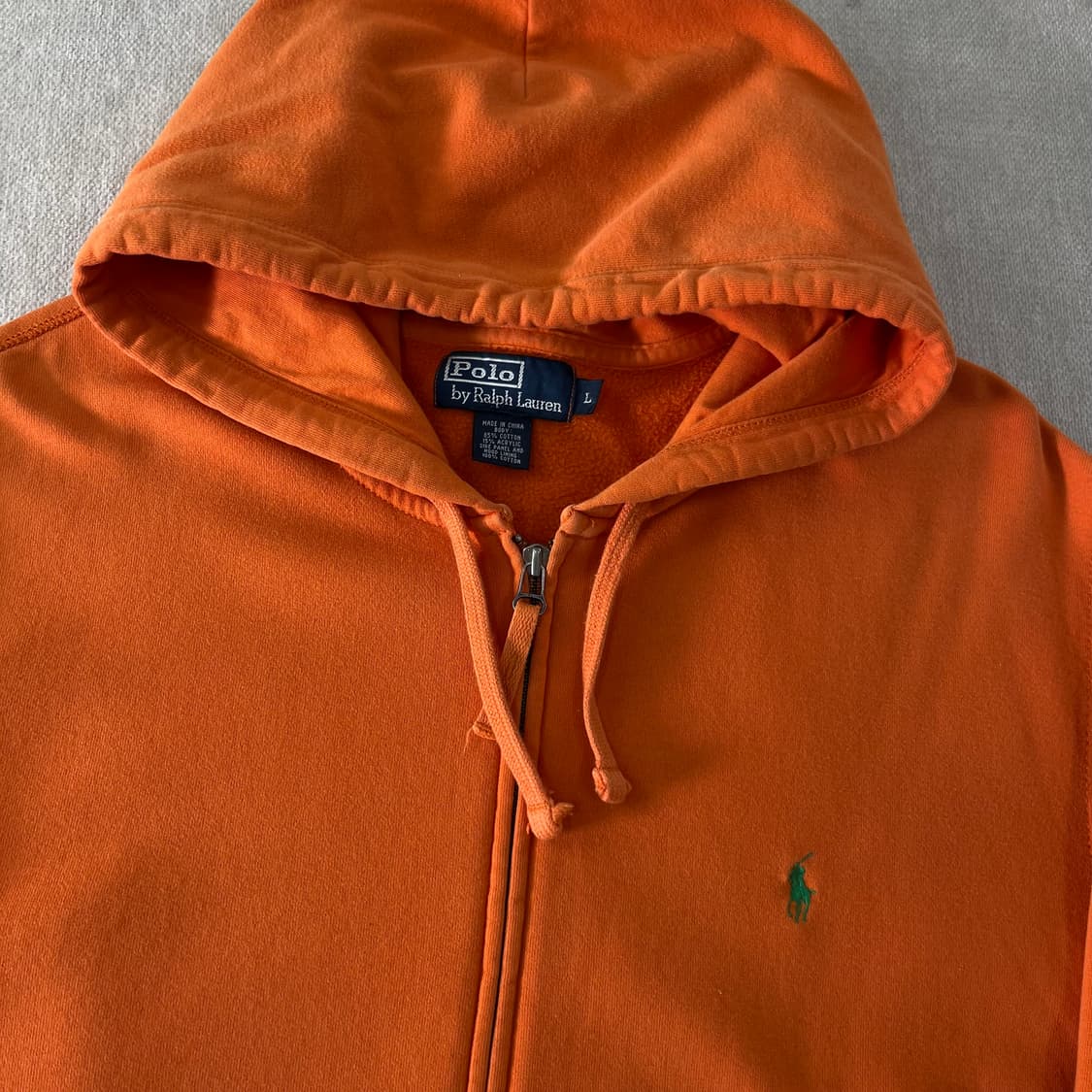 100 폴로랄프로렌 스몰포니 오렌지 후드집업 상품이미지2