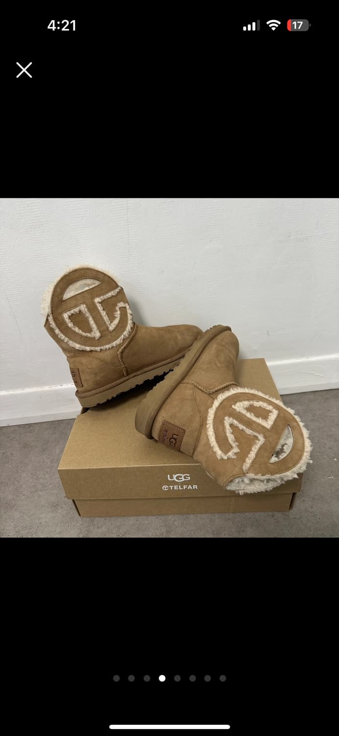 220 텔파 x 어그 부츠 미니 체스트넛 ugg telfar 상품이미지3