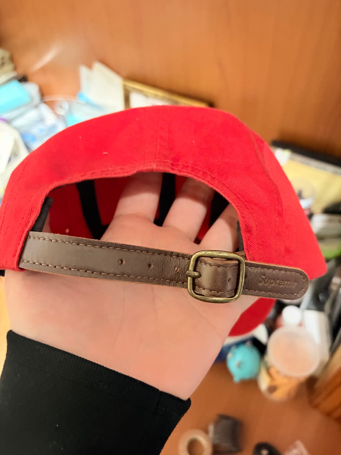 슈프림 모자 레드 상품이미지6