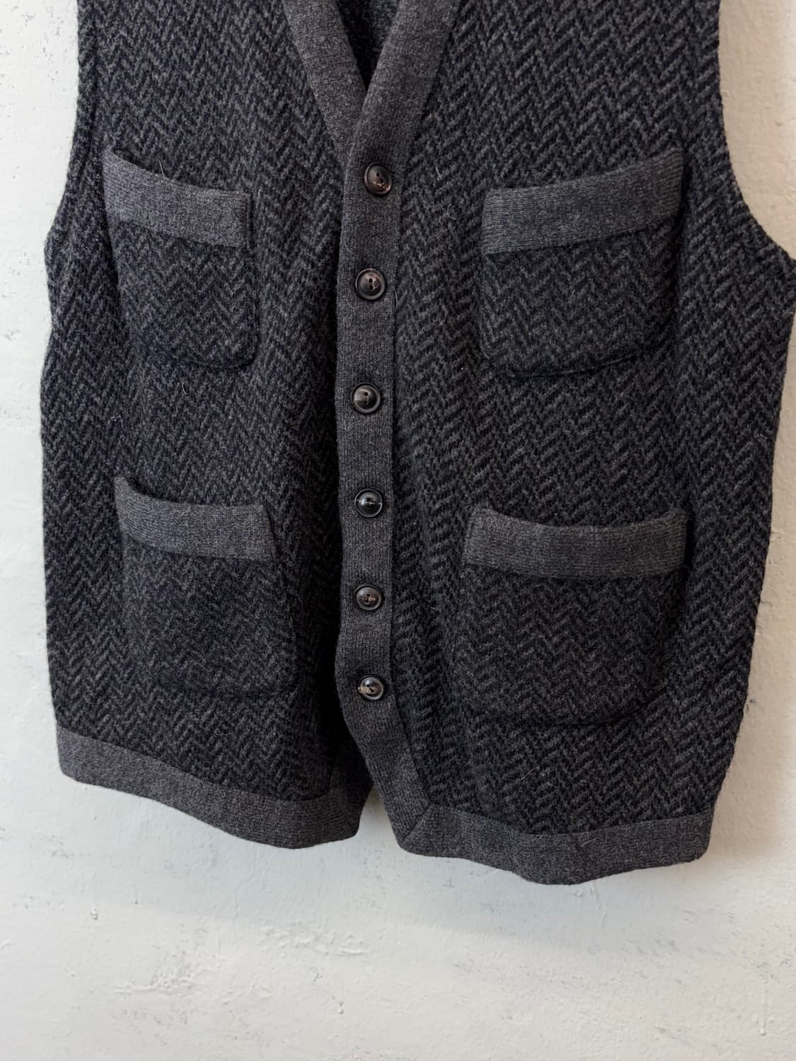 폴로랄프로렌 빈티지 울 헤링본 니트 베스트 상품이미지3