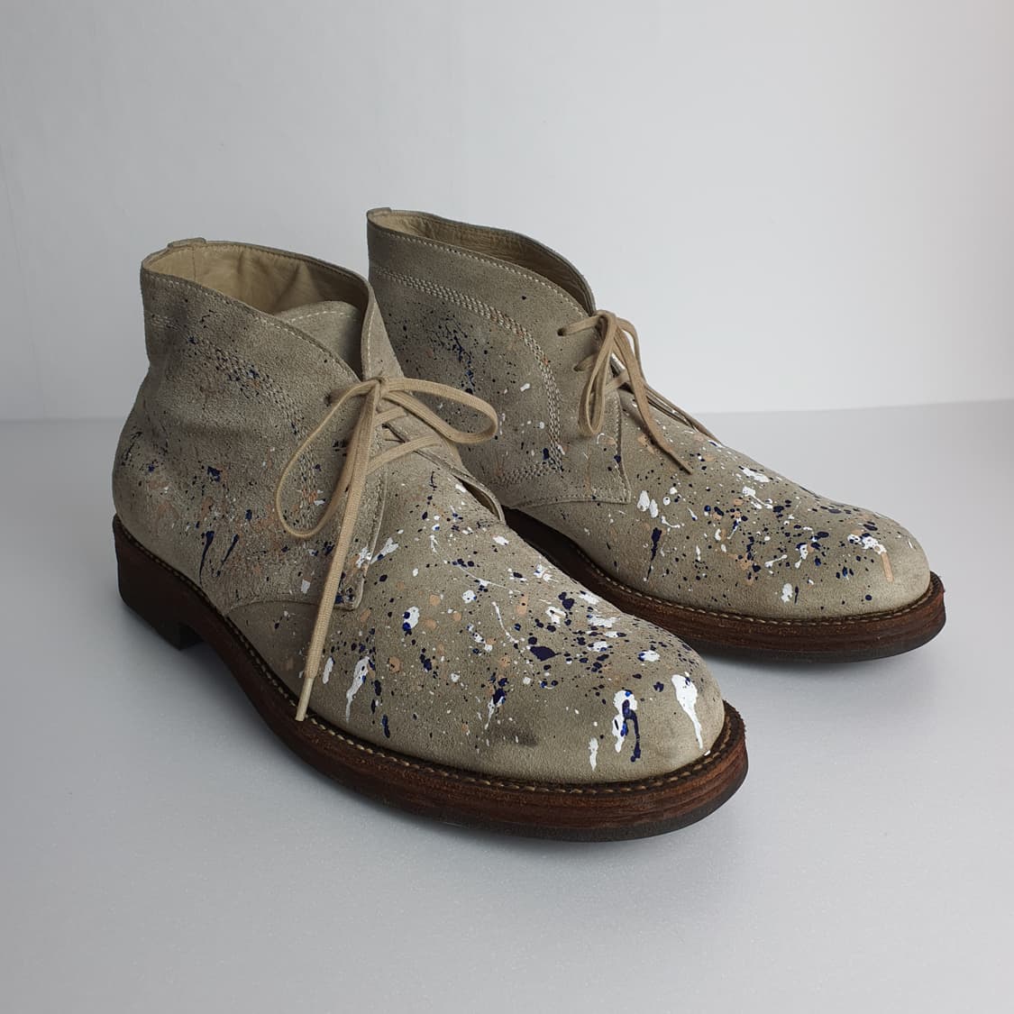 꼼데가르송 옴므 - 라이트샌드 페인팅 처카부츠 상품이미지1