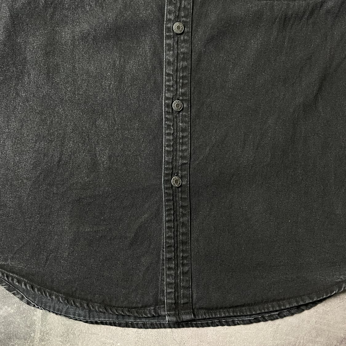 JAVOLIS 빈티지 블랙 코튼 워크셔츠 A00613 상품이미지5