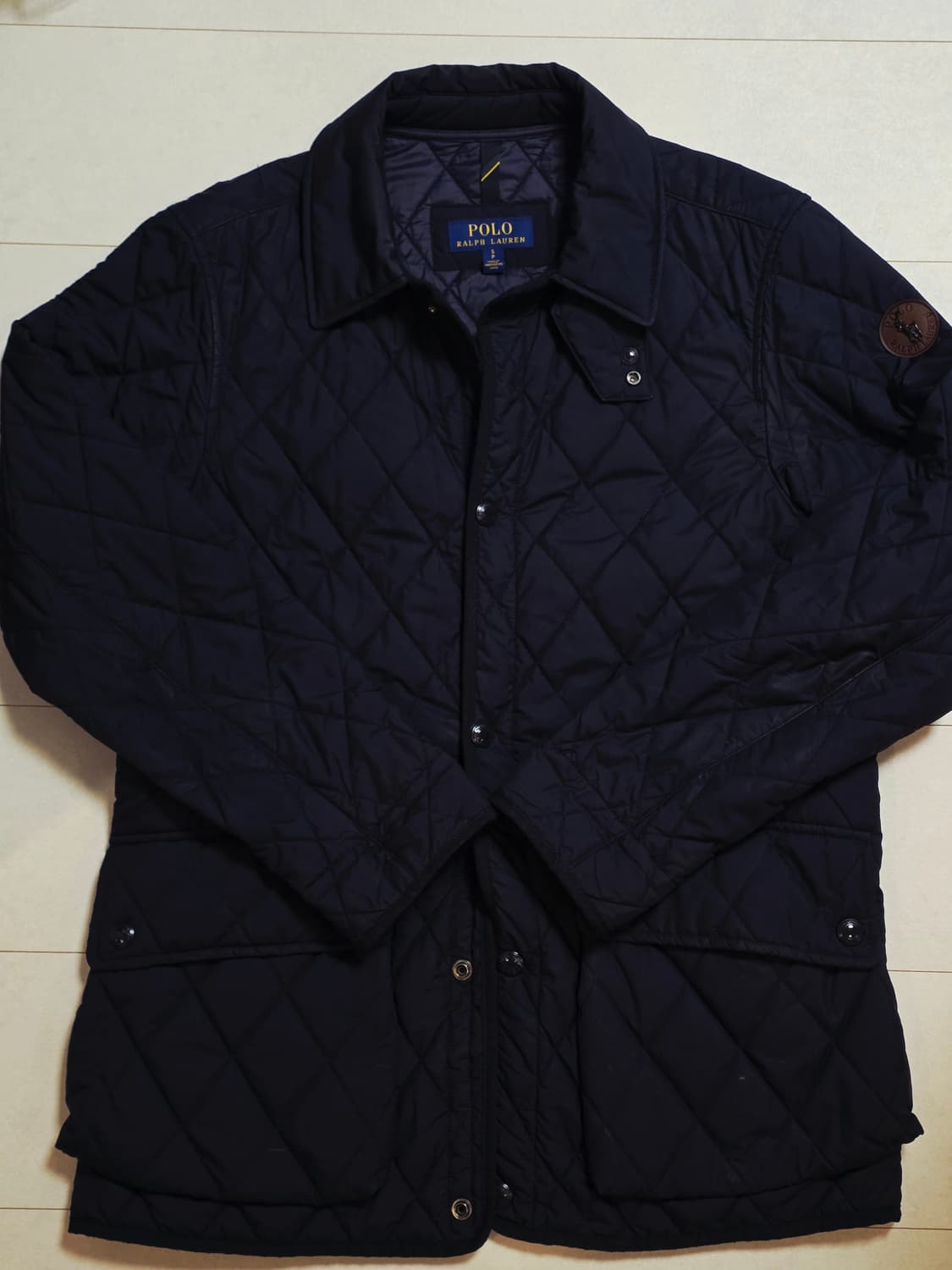 폴로 랄프로렌 퀼팅 자켓 네이비 S 상품이미지1