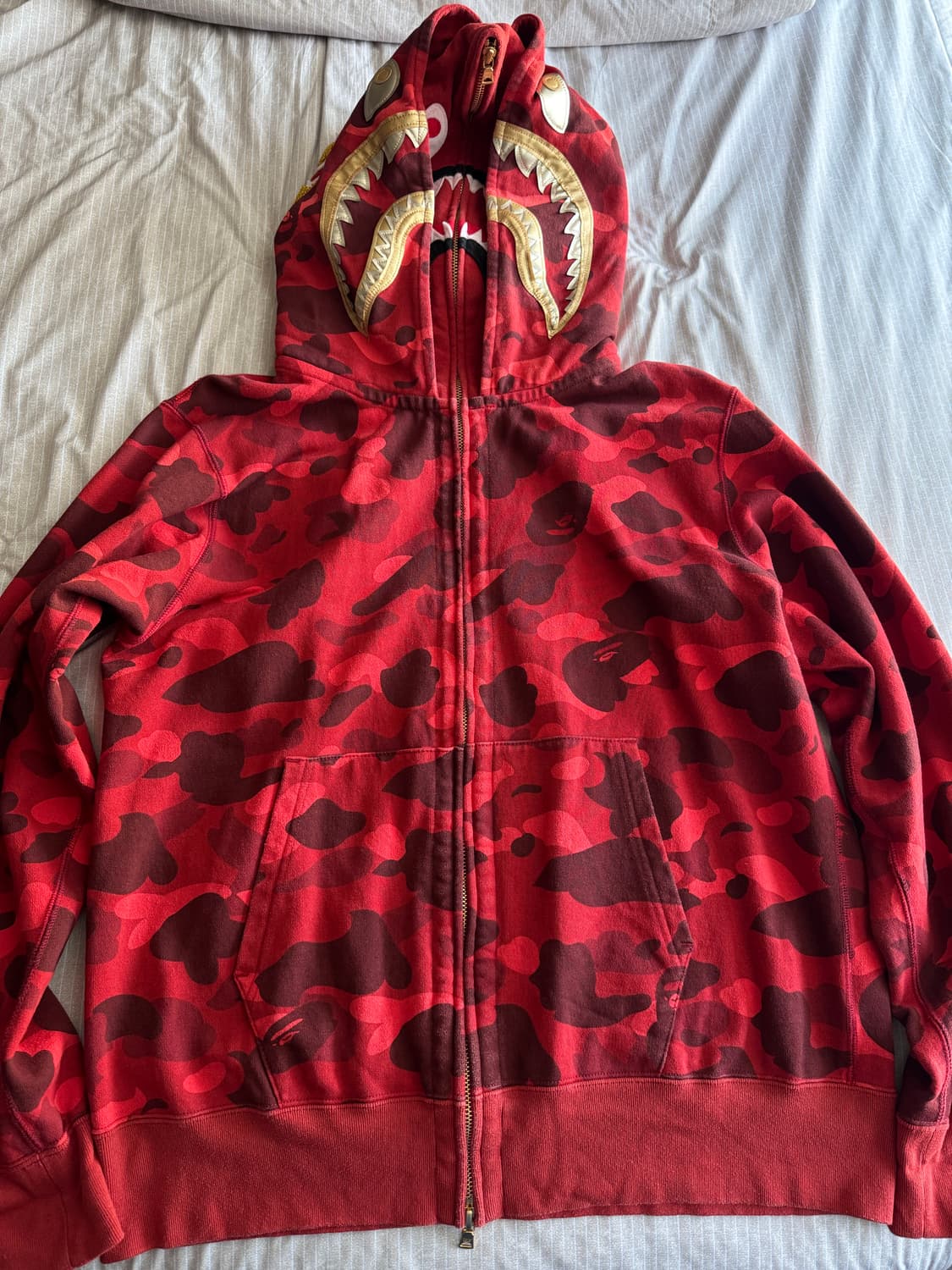 베이프 샤크 후드집업 L 상품이미지1