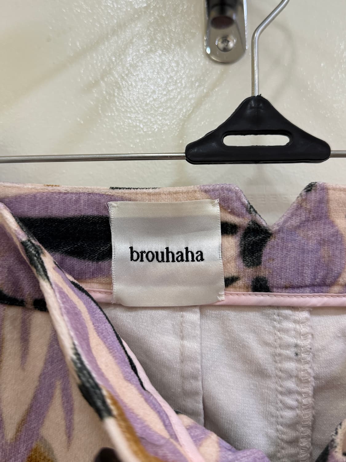 부루하하 플라워 벨벳 팬츠 정품 상품이미지4