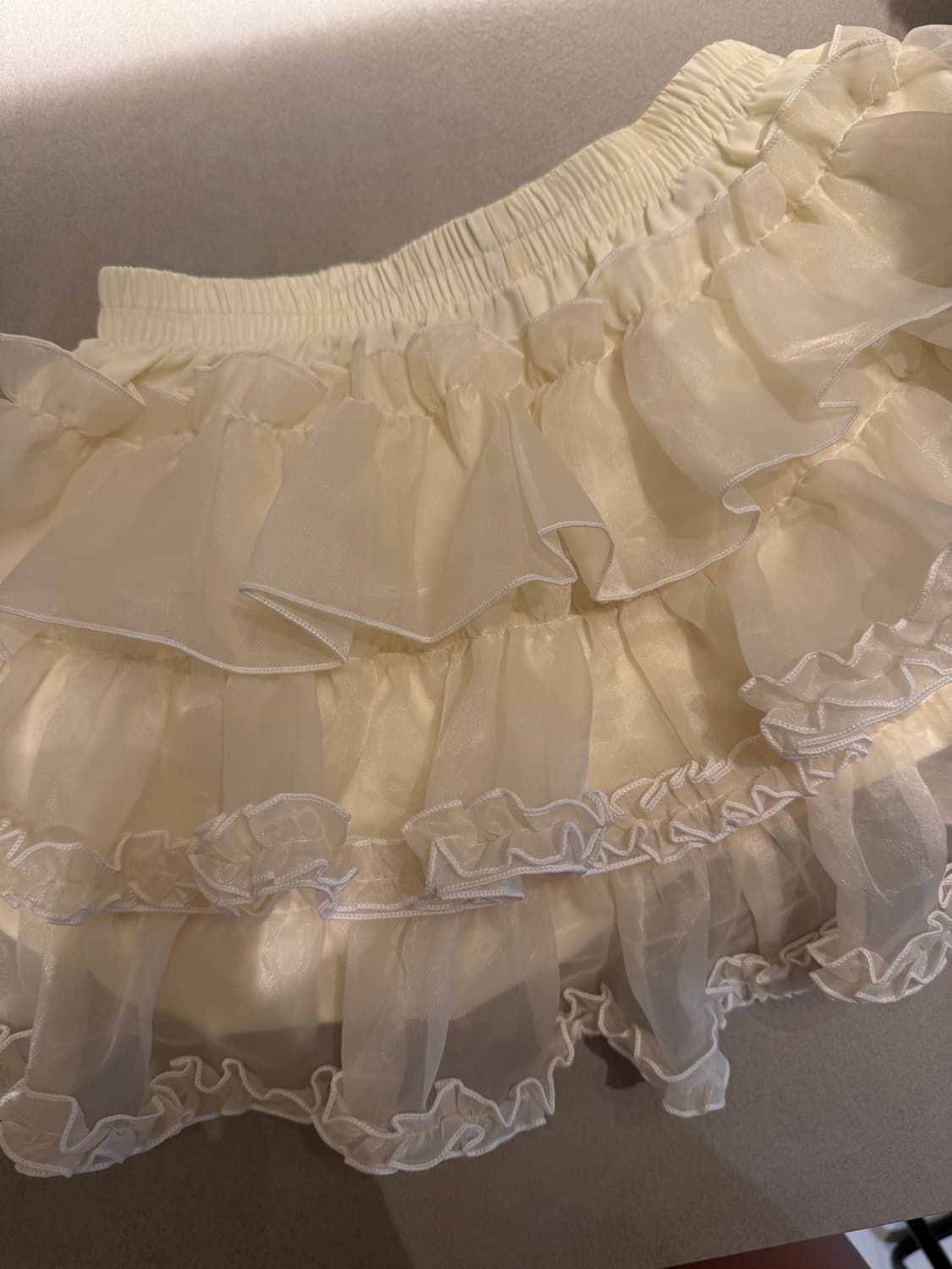 러프넥 튜튜 프릴스커트 상품이미지3