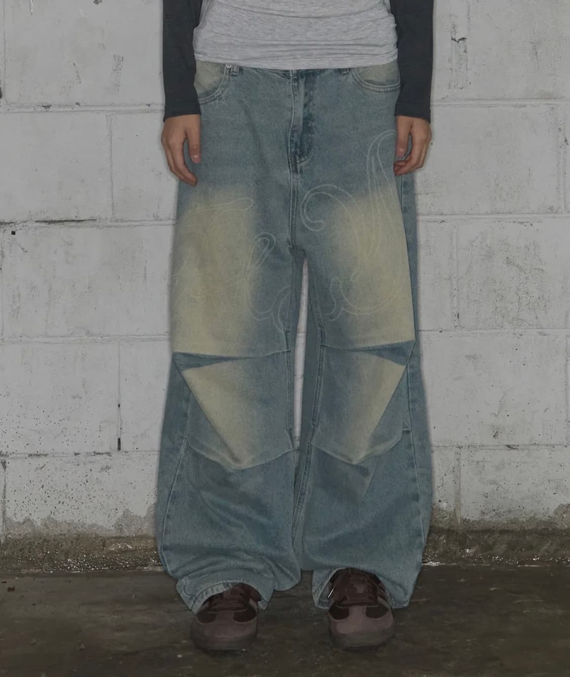 팬시클럽 엔젤 빈티지 워싱 핀턱팬츠 2 상품이미지2